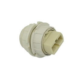 G9 Halogen Bulb Socket with Plug-In Connection M10 x 1 ISO Fine Thread Insulation Hood & 2x Screw Rings 20.8 x 2 for Halogen and LED Bulbs