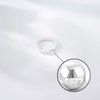 FH.bird Women's "Angel Wheel" Beaded Ring, Adjustable, 925 Silver, Shell