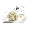 Spreadshirt Racing Snail Funny Design Sticker, Max. 10 x 10