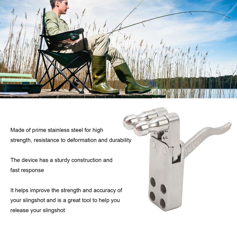 Stainless Steel Handheld Slingshot Release Device Slingshot Release Grip DIY