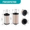FOCUSFILTER 1884207C91 1884207C92 OEM Grade Fuel Filter Kit, Compatible with
