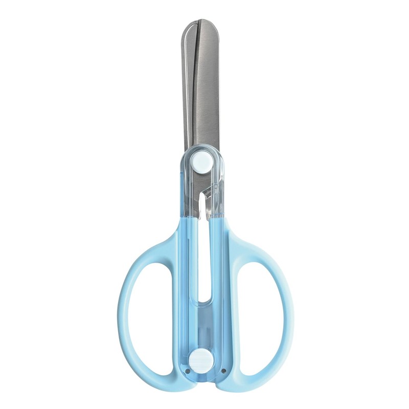 Kutsuwa SS122L Children's Scissors with Integrated Cap, For Left Hand,