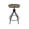 HomePop Maurice Backless Adjustable Stool, Charcoal
