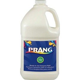 Prang Ready-to-Use Liquid Tempera Paint, 1 Gallon Bottle, White (22809)