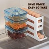 BEITEMAT 30 Eggs Egg Holder for Fridge,4 Tiers Egg Holder,Auto