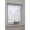 GARDINIA Roman Blind Sheer Voile Tabs White 90cm x 140cm