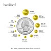 beadsland Flat Back Crystal Rhinestones Round Gems, Lemon Yellow (4.6-4.8mm)