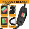 [UL Listed] 2 Way Extension Cord with On/Off LED Switch,
