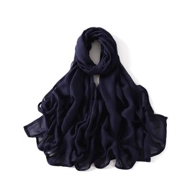 Txameru Hiyab Hiyab Hiyab Viscosa para Mujer Hiyab Hiyab Moda Hiyab Hiyab Bufanda Hiyab para Mujer, Azul marino, Estándar