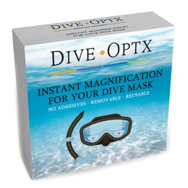 Calabria Hydrotac Dive OPTX 20/20 Stick On Bifocal Lenses +2.50 Scuba Mask Magnifying BiFocal Stickers Diving Swim Goggles