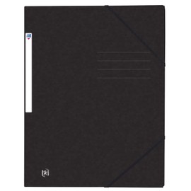 Oxford Top Fil+ 400116328 Folder with Elasticated Corners DIN A4 Pack of 10 Black
