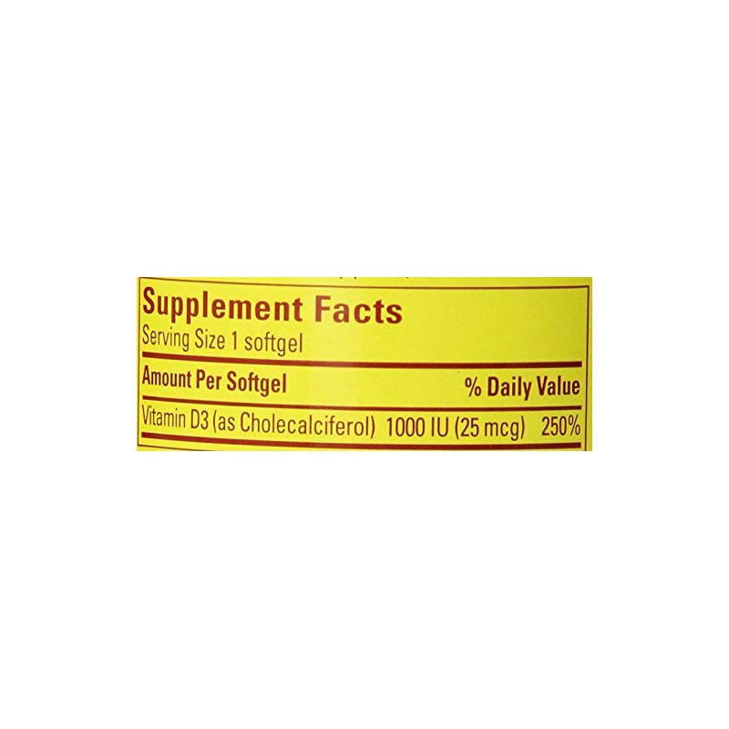 Nature Made® Vitamin D3 1000 IU, 600 Softgels