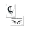 Moon-Wing Tattoo Sticker Set / Moon-Wing 타투스티커 세트
