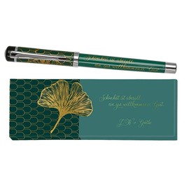 moses. libri_x Johann Wolfgang von Goethe Rollerball Pen Metal Ink Pen with Blue Refill, Printed with Quote by Johann Wolfgang von Goethe in Gift Box, 1 Piece (Pack of 1)