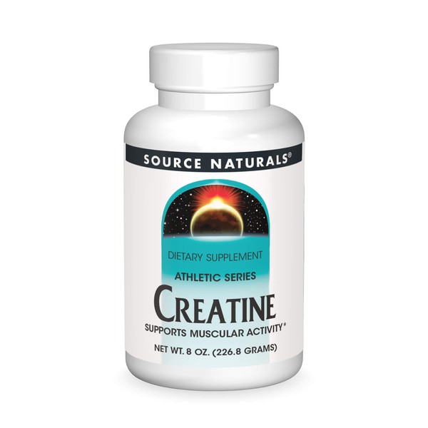Source Naturals Creatine Powder Sports Supplement - Athletic Series Supports Muscular Activity - 8 oz