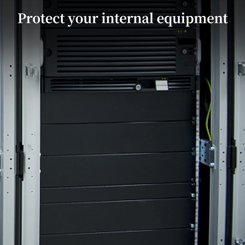 1U Blank Panel Rack Mount Spacer Filler Panel 19" Black