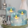 Flameless Candles with Remote Set of 3 (3" x 4",