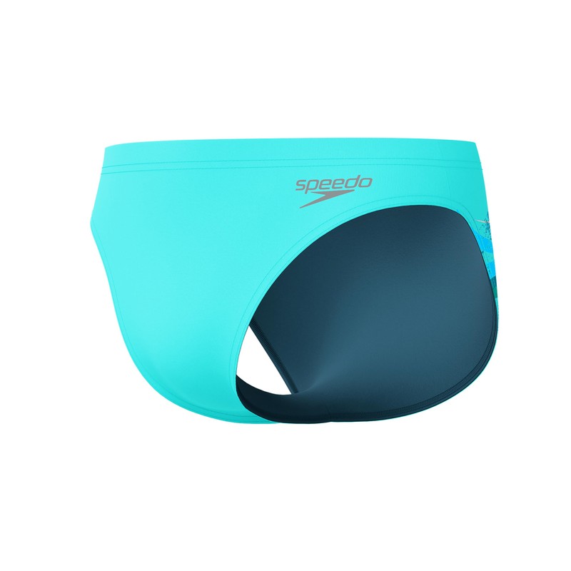 Speedo Men's Print Beachstar Brief 2" Brief, Arctic Glass, 38