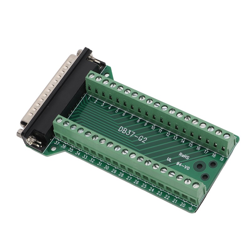 DB37 Breakout Connector Terminal Board Straight PCB Insulated Anti Interference
