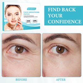 Frownies Anti Wrinkle Patches Wrinkle Patch Face Wrinkle Remover Strips for Face Reusable Smoothing Chest Neck Forehead Eye Mouth Forehead Wrinkle Pads Pack of 256