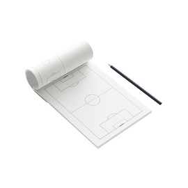 Cawila Pro Notepad, Football Tactics Pad, DIN A5, 50 Sheets, White, One Size