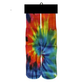 Kids Teens and Adult Socks Mid Crew 3D Printed Fits Men Women Boys Girls Youth Children Funny Novelty Animal Food Over 70 Designs (Kid's (Fits Ages 3-9), Tie Dye)