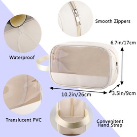 ENSIANTH Counselor Appreciation Clear Makeup Bag Teachers' Day Gift Counseling Therapist -Guidance Counselor Toiletry Bag (Counselor clear)