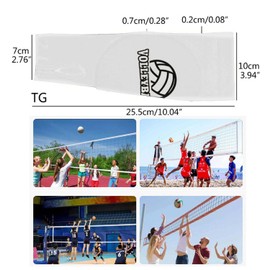 1 Pair Volleyball Arm Sleeves,Volleyball Hitting Sleeves with Protective Pads and Thumbhole,Volleyball Sleeves (white)