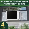 Flehomo 4 Pcs Window Air Conditioner Insulation Foam Panels, 17