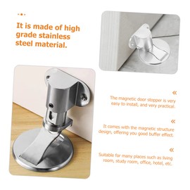 STOBOK Door Draft Stopper Magnetic Door Stopper Heavy Duty Steel Height Adjustable for Home