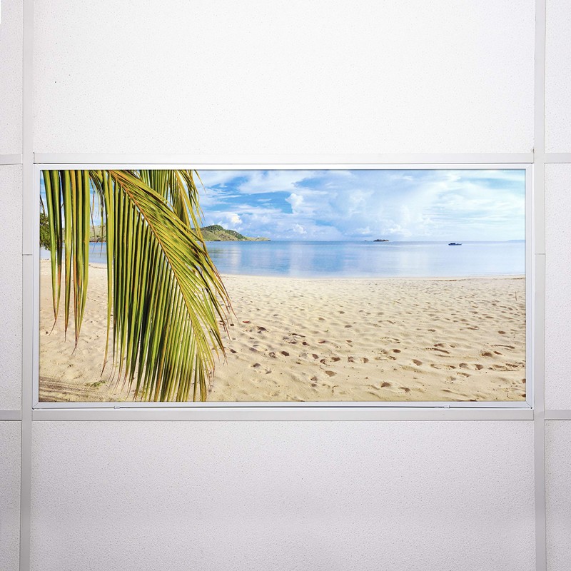 Fluorescent Light Cover for Classroom Ceiling Lights - Premium Backlit