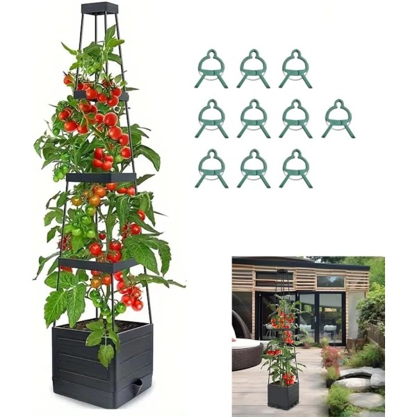 Does not apply Raised Garden Bed Planter Box with Trellis