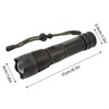 Strong Light Flashlight Aluminum Alloy USB Rechargeable Telescopic Zoom White