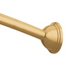 Moen Brushed Gold 54 to 72-Inch Adjustable Single Curved Shower