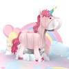 MOKIO® Pop Up Card - Pink Unicorn with Rainbow -