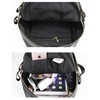 Zzfab Rhinestone Backpack Faux Leather Black