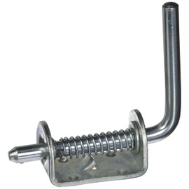 Buyers Products B2595 Spring Latch Assembly, 1/2" Spring Loaded Latch Pin Without Keeper, Zinc Plated Latch for Gate Latch, Utility Latch, Trailer Latch, Cage Latch