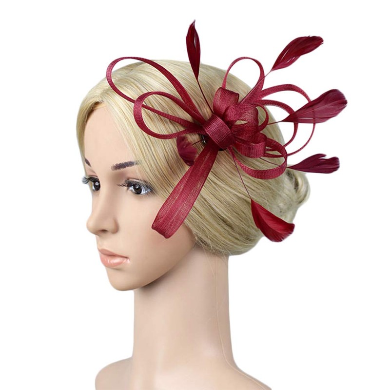 Bridal Fascinator Veil Headpiece Women Girls Hair Clip Elegant Accessory