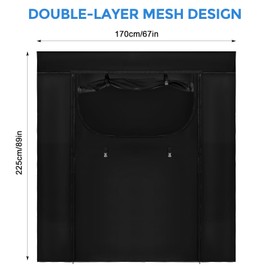 Rear Door Closure Bug Screen Compatible with Ford Transit 2014-2024 T250 T350 T350HD High Roof 148WB and 178WB, Campervans Van Mosquito Net with Zipper & Privacy Panel