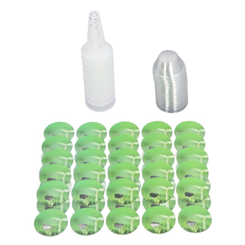 Hydroponic Pods Kit Soilless Grow Baskets Grow Domes Pod Labels