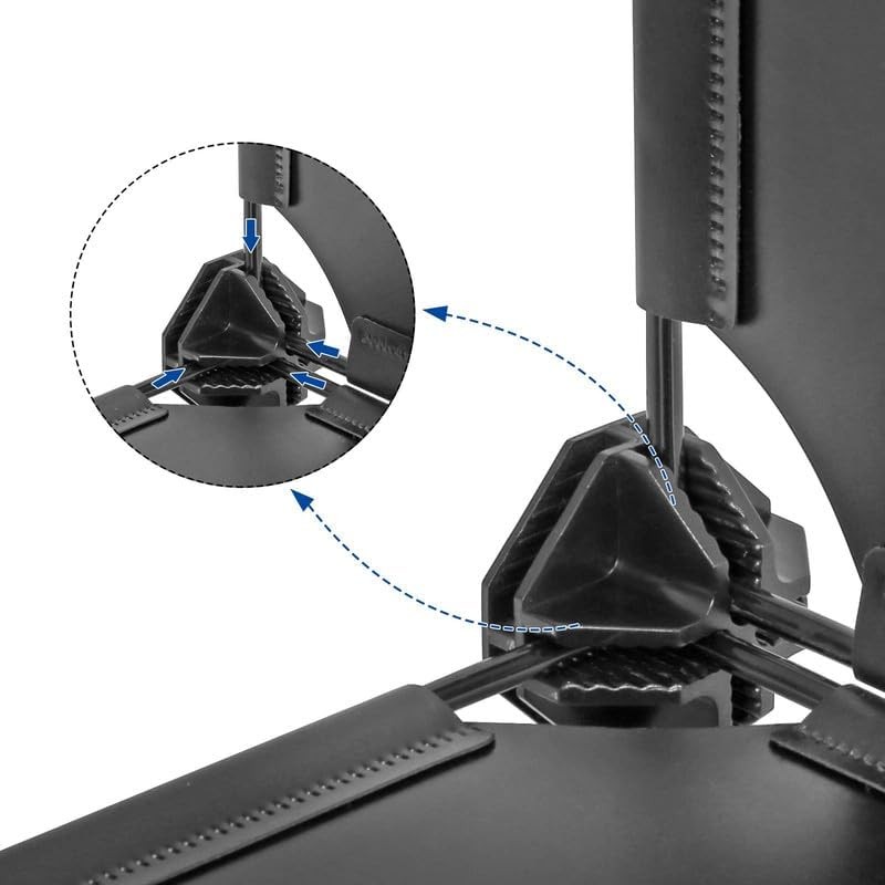 SONGMICS ALPC0B-20V1 Plastic Connectors for DIY Boltless Shelving System Black