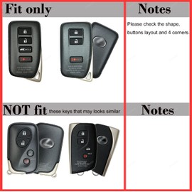 Carbon Silicone Key Fob Cover Case Protector for Lexus ES GS IS LX570 NX RC NX RX350 RX450h