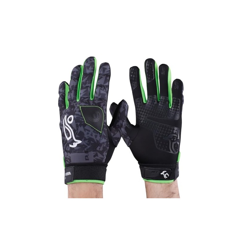 Kookaburra Clone Hockey Glove, Grey/Lime