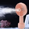 Handheld Misting Fan Quiet 2000mAh 3 Wind Speed 2 Spray