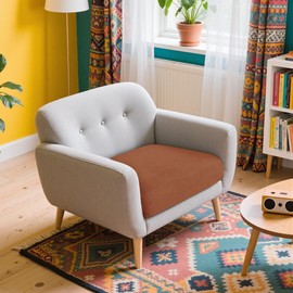 Hokway Couch Cushion Covers Stretch Cushion Covers Sofa Seat Cushion Slipcover Cushion Protector(Brick, Small)