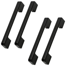 TEHAUX 4Pcs Vintage Cabinet Door Pulls Ergonomic Handles for Cupboard Wardrobe Premium Pulls Easy Install with Screws Included for Home Decor