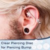 Wesiti 300 Pcs Clear Piercing Disc for Piercing Bump 3/5/7/9/11/13