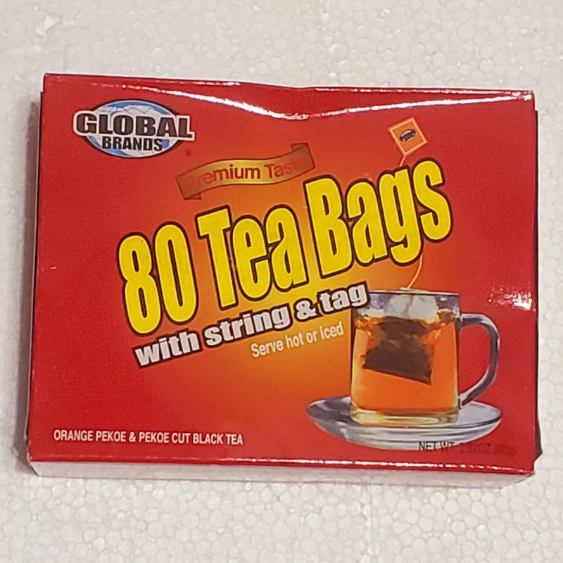 Global Brands Orange Pekoe & Pekoe Cut Black Tea 80