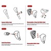 KDFUHRUI Transmission Shift Lever Push Knob Compatible with 2005-2010 Honda