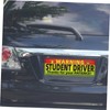 Parliky 5pcs Driver Magnetic Reflective Decals High Visibility Car Bumper